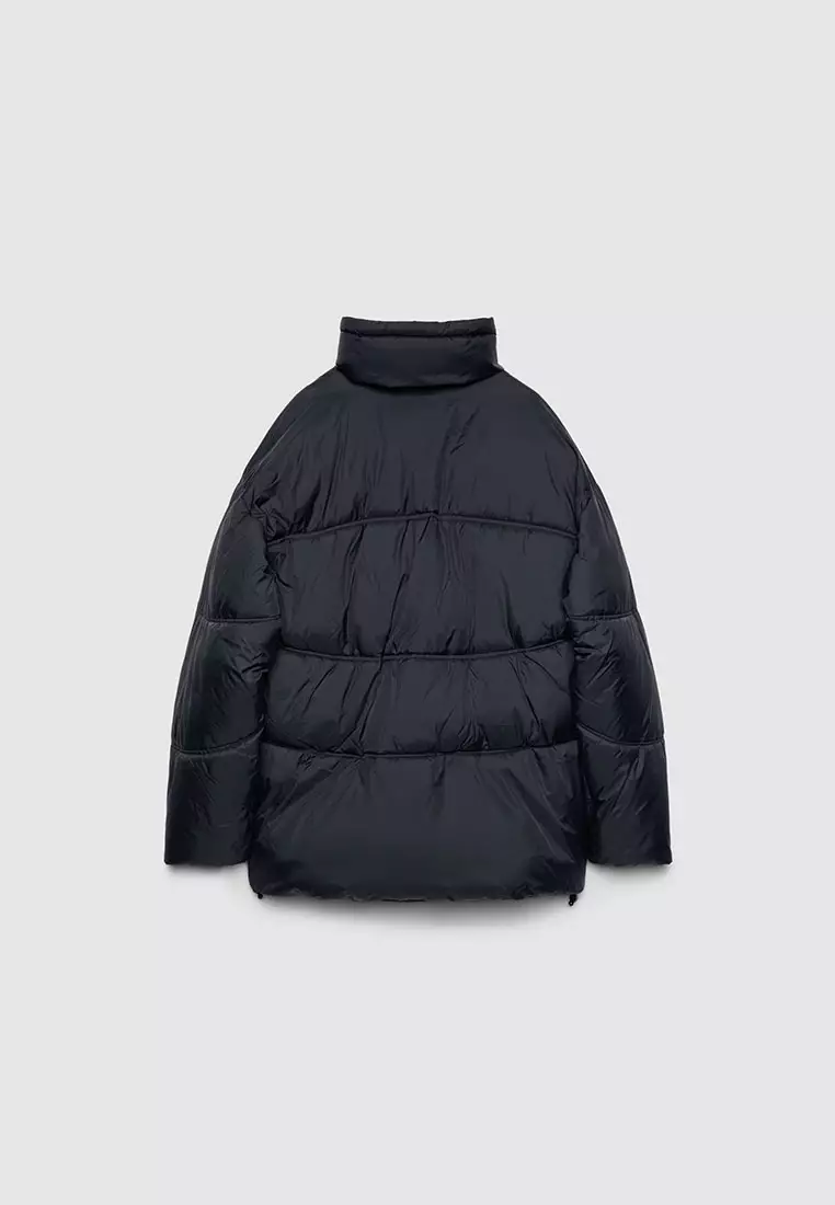 Men's High-Collar Quilted Puffer Jacket