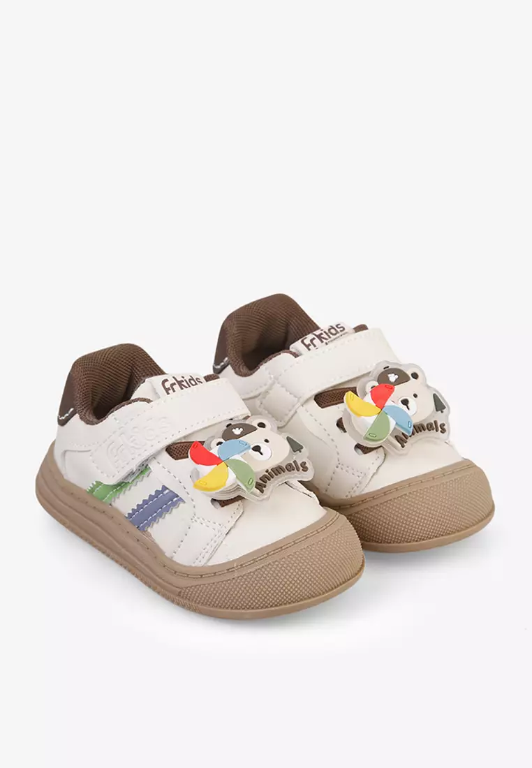 Sepatu Sneakers Tali Anak Bayi Pre Walker Baby Unisex A.Smith in Mocca
