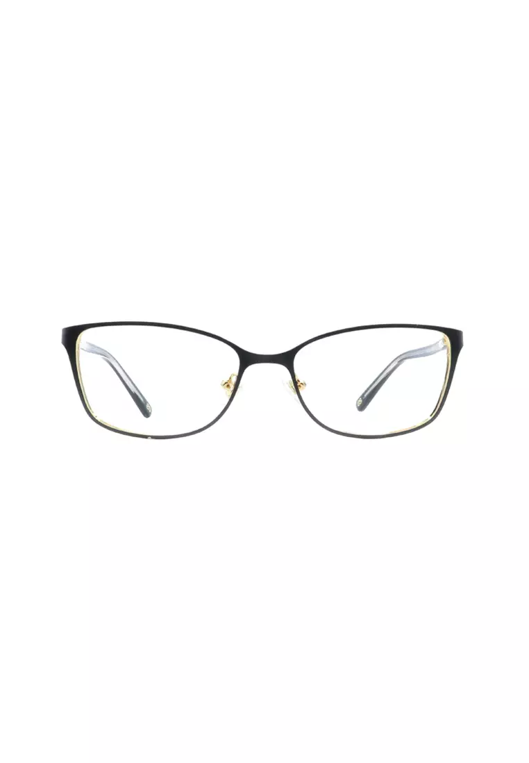 SS935 (C2-Matte Black & Shiny Gold) Anti-Radiation Computer Eyeglasses for Women
