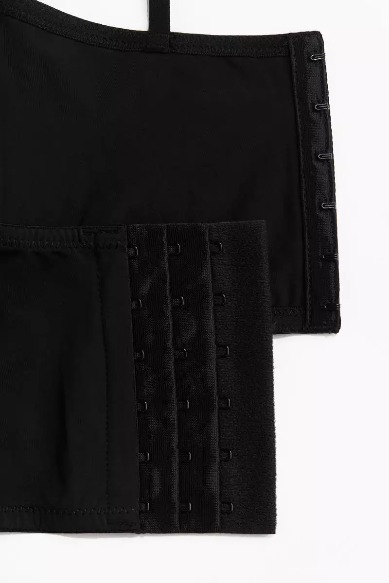 Microfibre demi push-up bustier