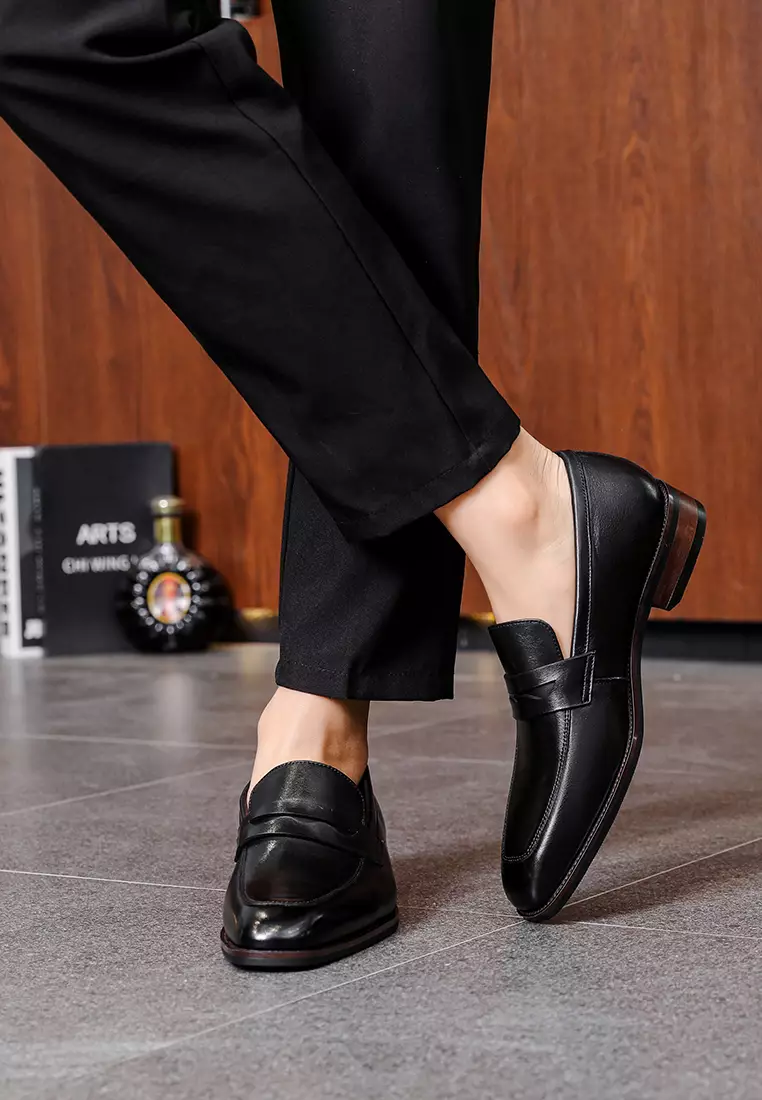 Grain Leather Penny loafers MK3193-1