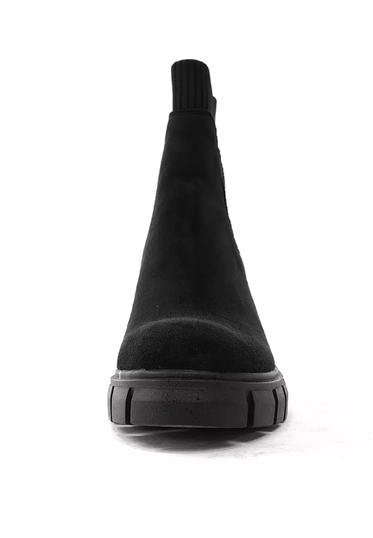 Knitted Stitched Suede Chelsea Boots WTY2030-12