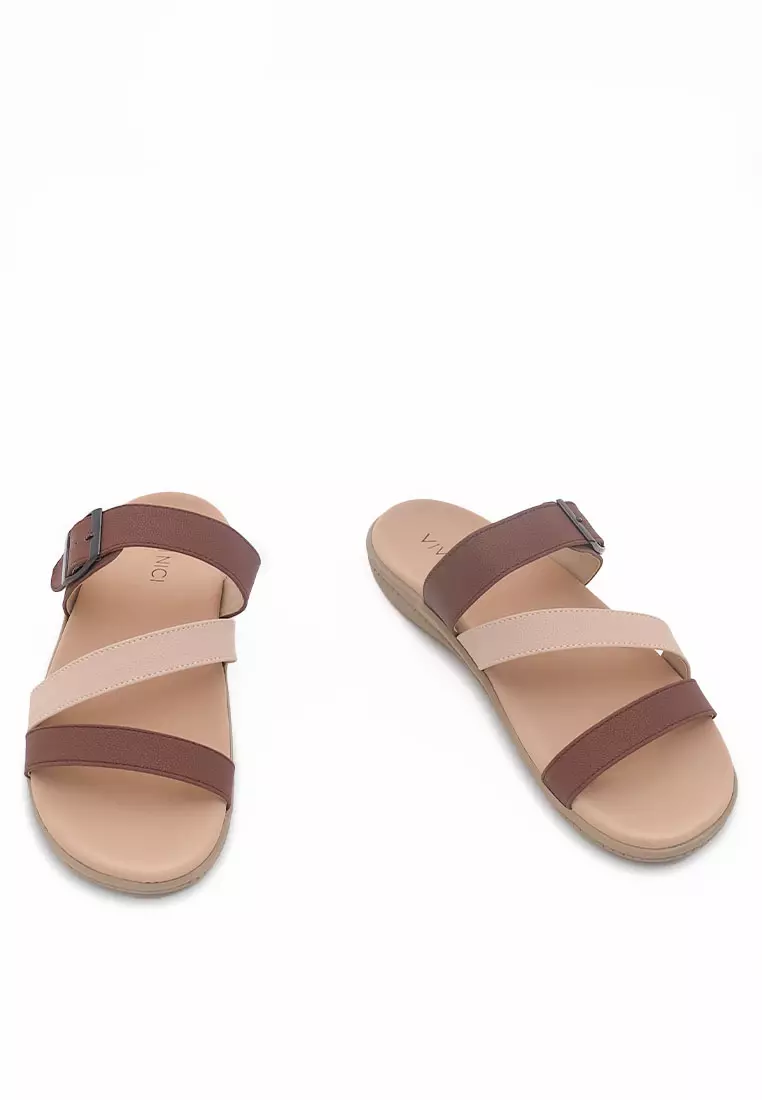VIVI NICI - Casey Sandal Wanita Brown