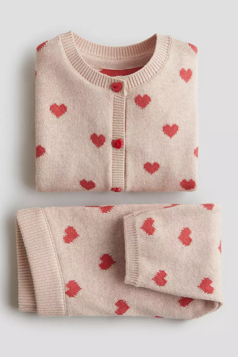 2-piece fine-knit set