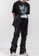HAPPY FRIDAYS black Plaster Snake Doll Printed Short T-shirt EB-JA017 85FA0AAD49ADADGS_4