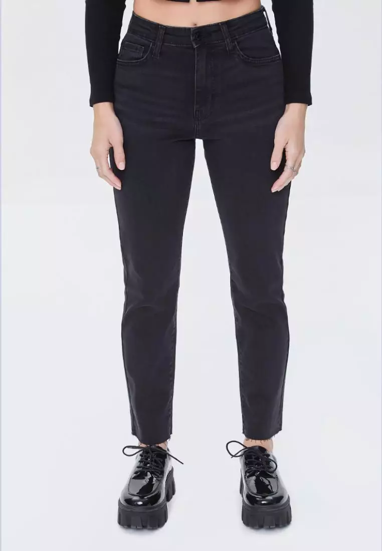 Forever 21 black mom store jeans