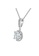 Her Jewellery silver CELÈSTA Moissanite Diamond  - Anais Pendant (925 Silver with 18K White Gold Plating) by Her Jewellery 44D20ACF8B96CAGS_2