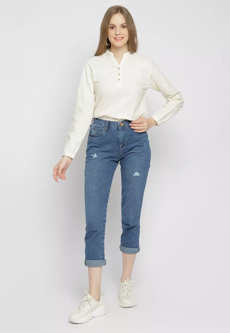 C2 Werner Blue Boyfriend Jeans