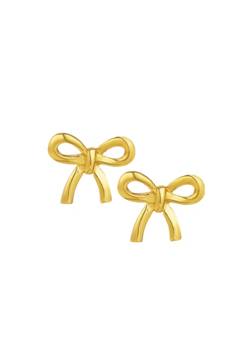 TOMEI TOMEI Ribbon Earrings, Yellow Gold 916 7DB21AC257B8D5GS_1