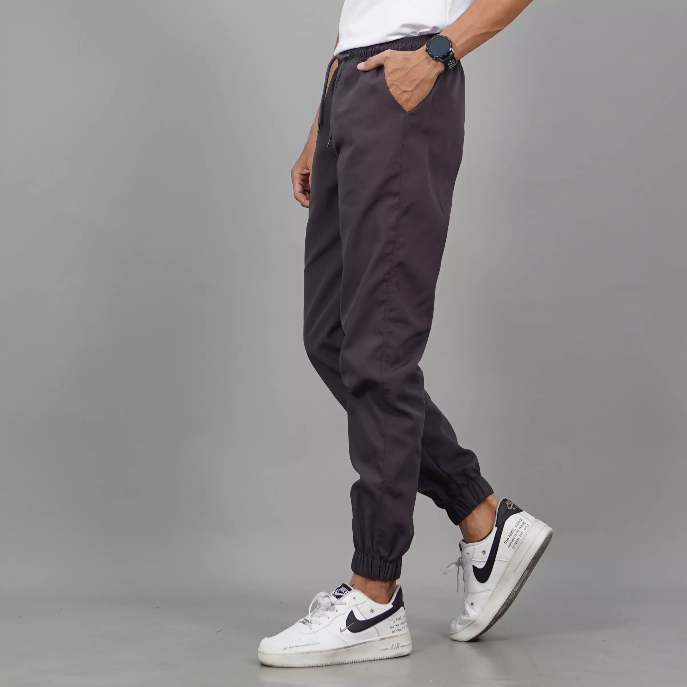 DION Celana Panjang Jogger Pria Jogger Pants Pria Celana Jogger Pria - ABU TUA