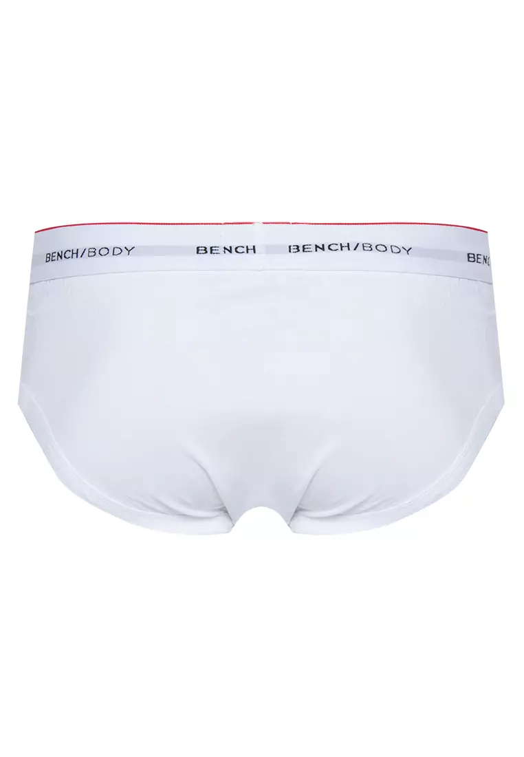 Bench Mens White Pride Trunks Brief Sz Large