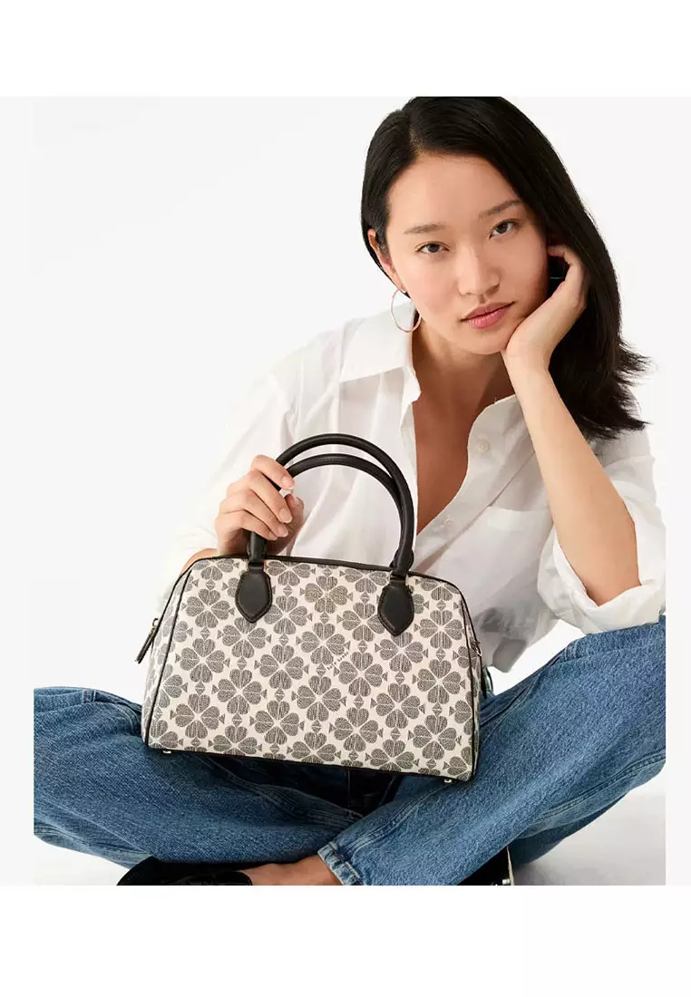ショルダーバッグ・ポシェット Kate Spade Spade Flower Floral Large Dolly Duffle KL004 Kate Spade New York Signature Spade Flower Large Dolly