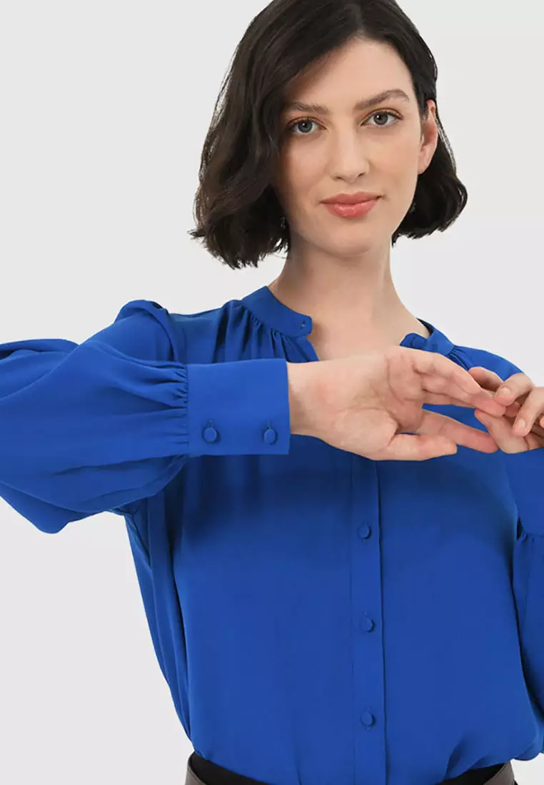 Amalfi Gathered Neck Blouse