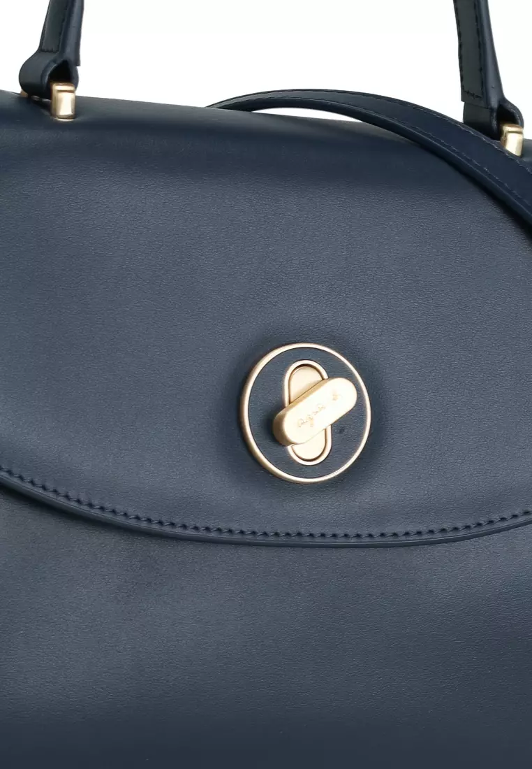 バッグ Agnes b. real leather design hand bag Agnes b. real leather design hand bag