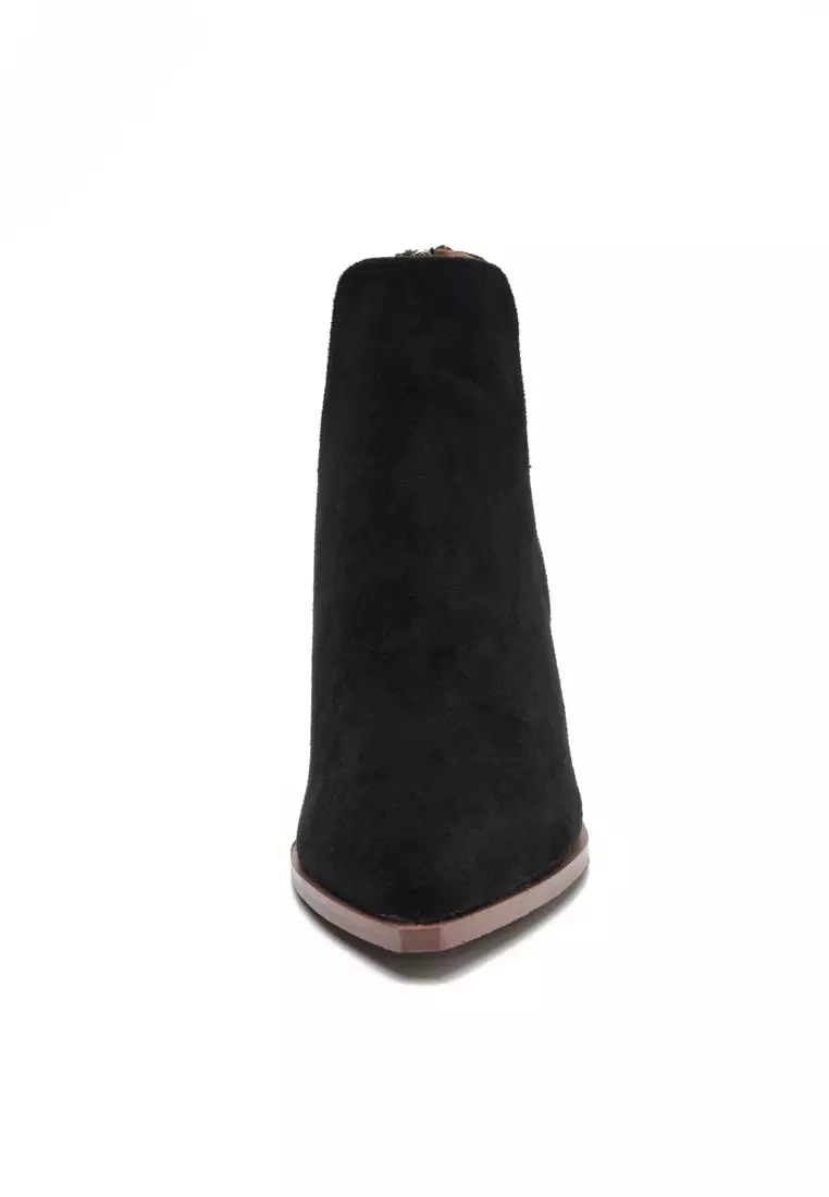 8CM Suede Fabric Ankle Boots WTY1189-6