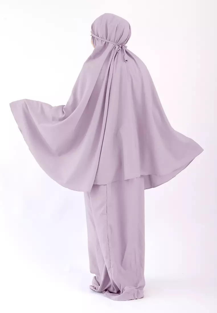 Zelena - Qila Prayer Set | Mukena Rayon Dewasa 2in1 - Purple