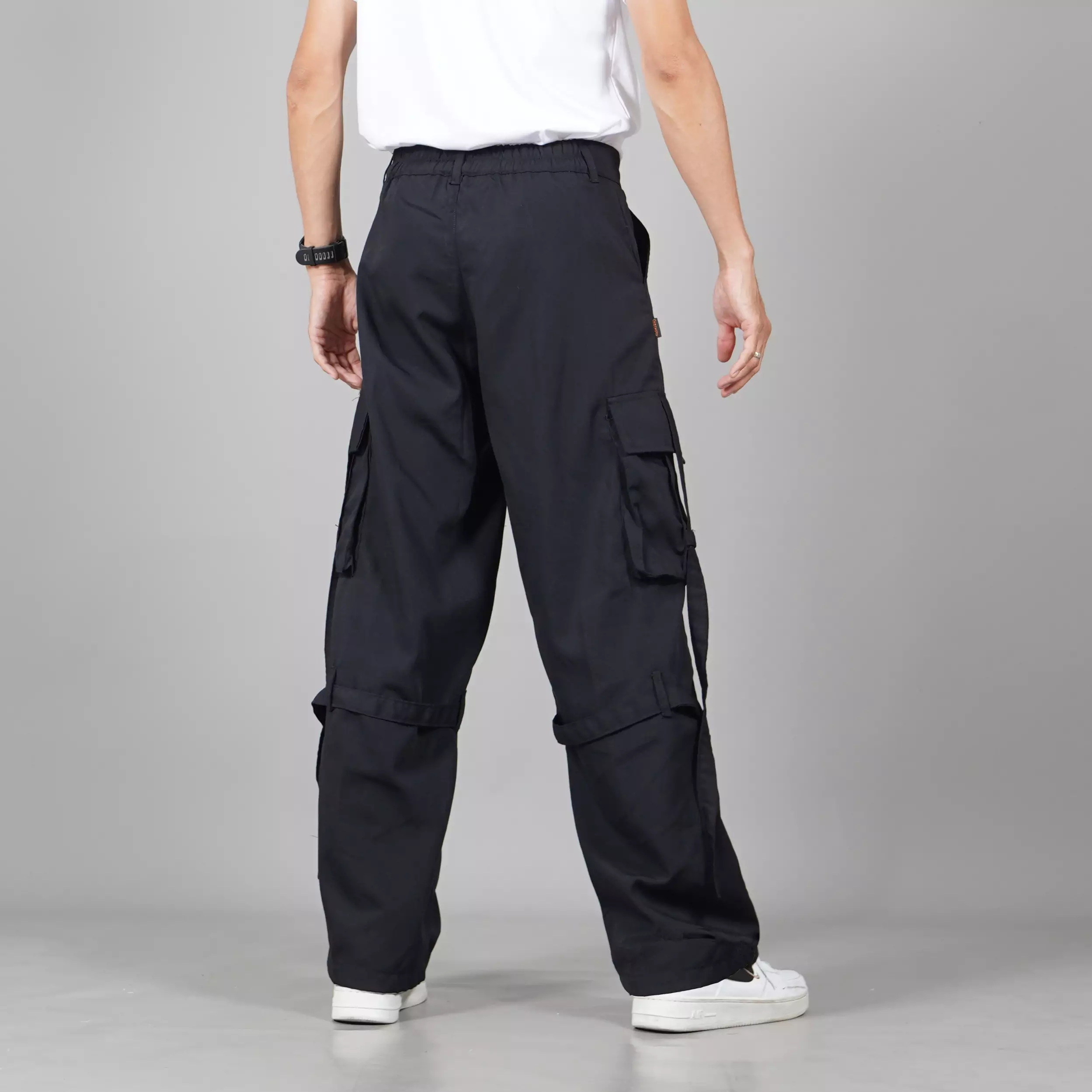  JAMES Celana Cargo Hitam Celana Kargo Hitam Cargo Pants - HITAM