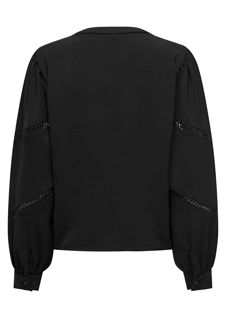 Lion Life Long Sleeve V-Neck Volume Top