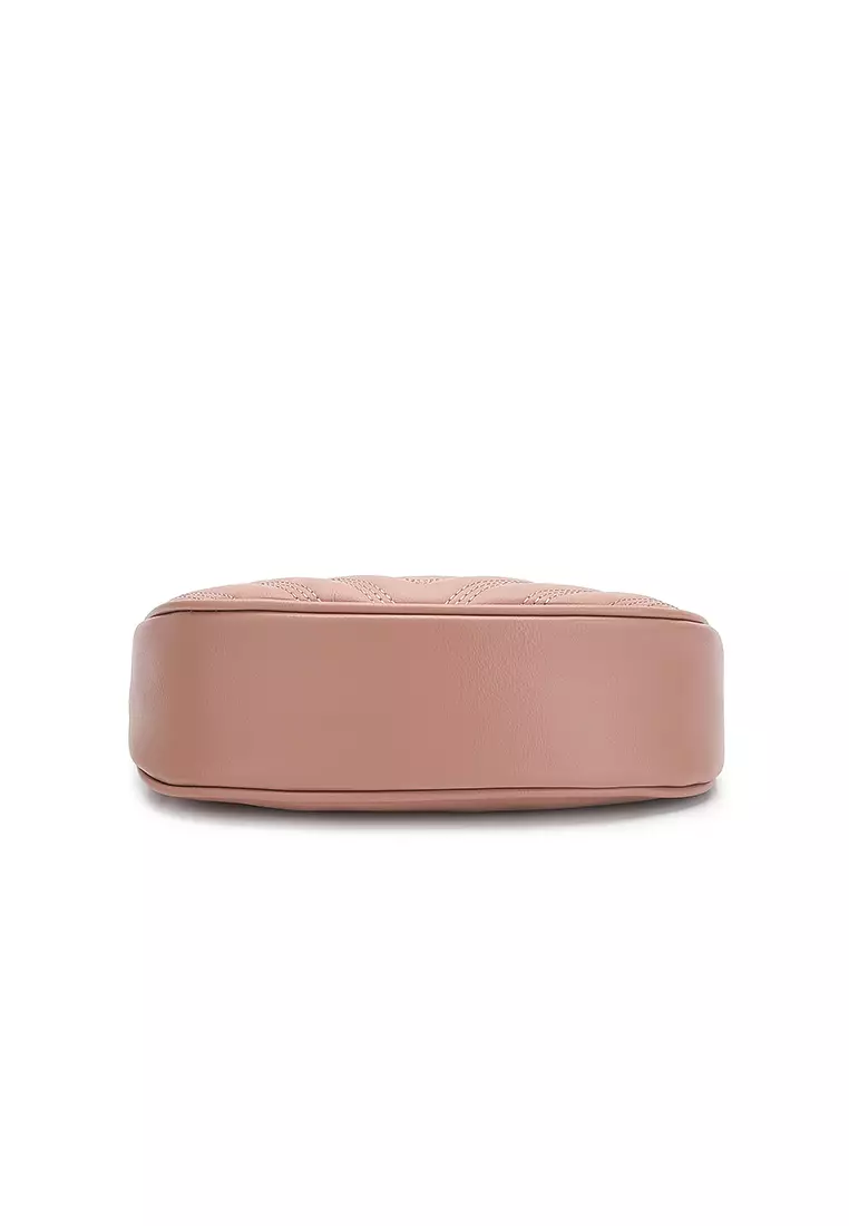 Women's Top Handle Bag / Sling Bag / Crossbody Bag / Shoulder Bag (Tas Tangan Wanita / Tas Selempang Wanita / Tas Bahu Wanita) - Merah Jambu