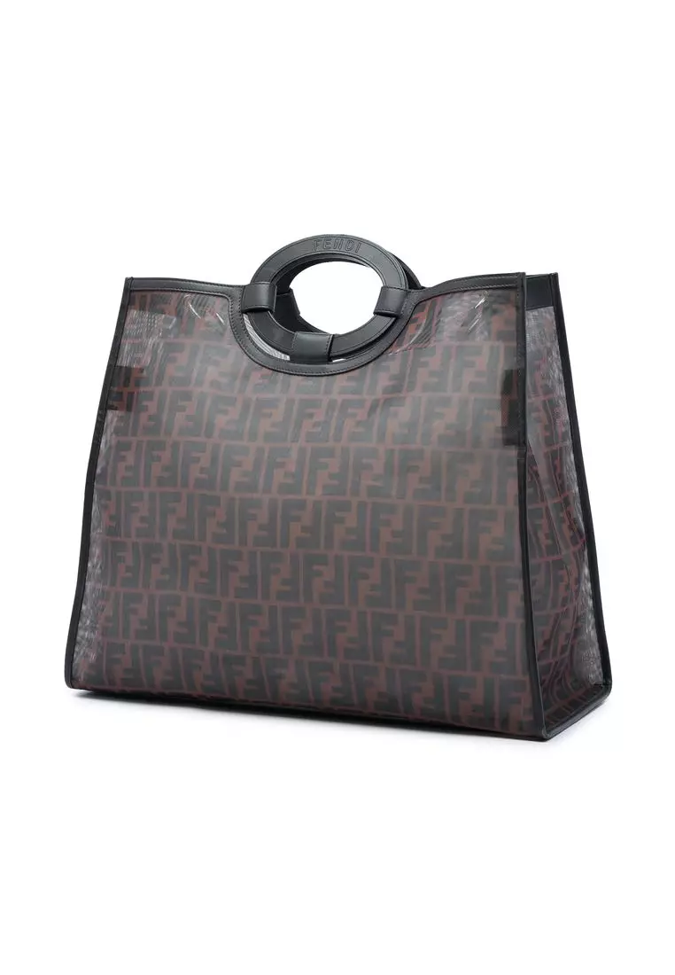 Pre-Loved Fendi Large Ff 1974 Mesh Runaway Shopper Tote