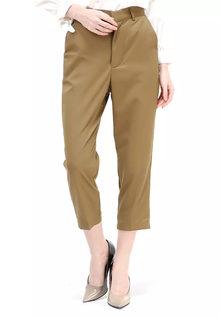 Chena Long Pants Celana Panjang Bawahan Wanita Premium Quality - Army