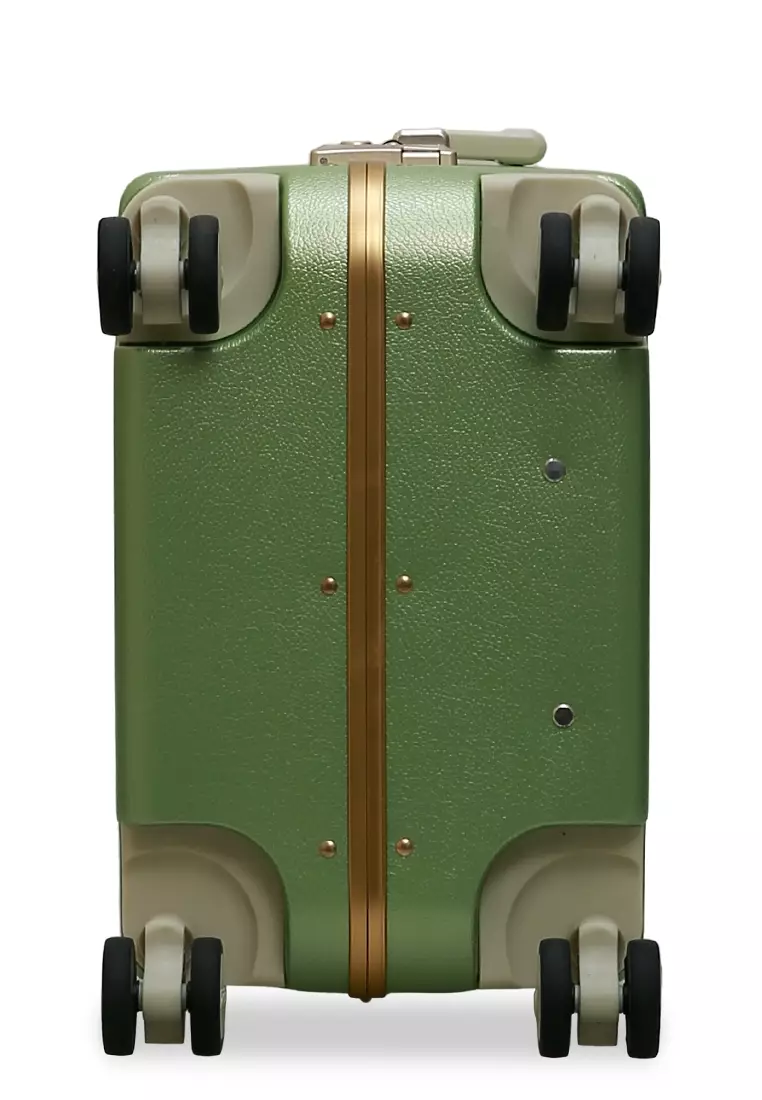 Carlton Tas Koper Alumunium Frame Size 20 Inch Travel Bag Unisex Large Compartment TSA Lock Material Polycarbonate ORIGINAL - Matcha