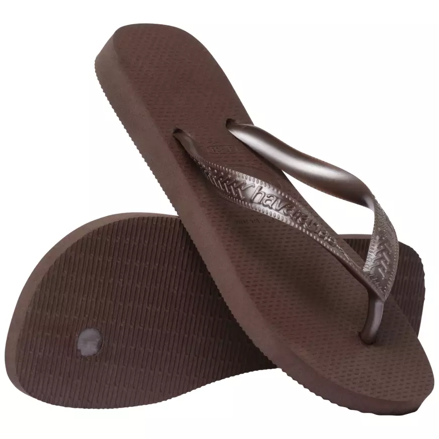 Havaianas Havaianas Top Tiras Dark Brown - Sandal Wanita