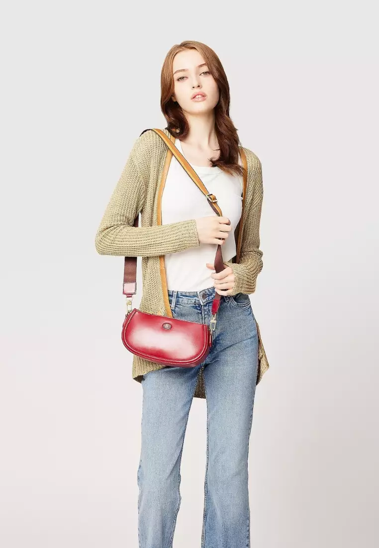 Maroon Tricia Small Shoulder Bag