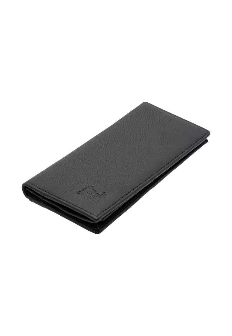 LancasterPolo Grain Leather RFID Bi-Fold Long Coin Wallet for Men PWB 20576