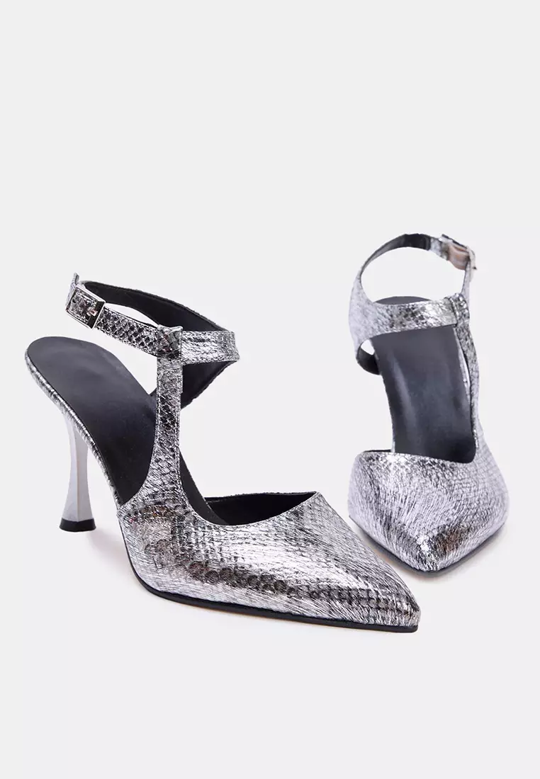 Patterned Snakeskin Heels