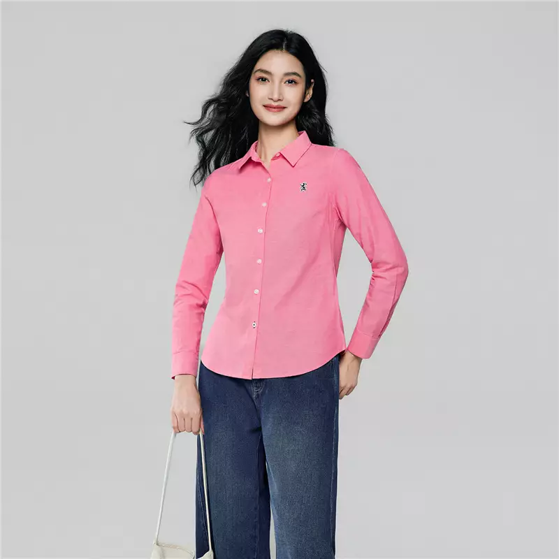 Giordano Women's Cotton Oxford Shirt 0534607380