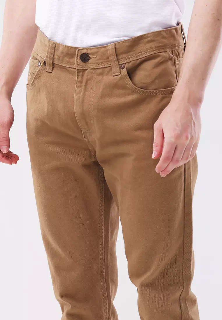 Colored Long Pants Slim Tapered