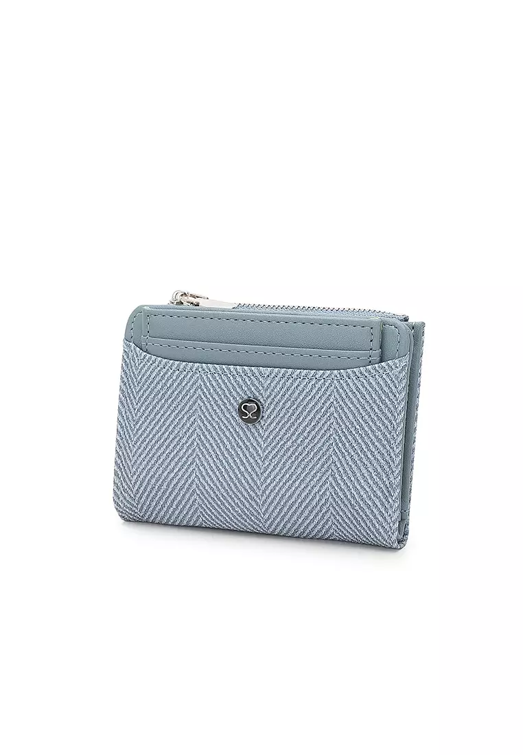 Women's 2 in 1 Purse/Wallet With Coin Compartment - Blue
