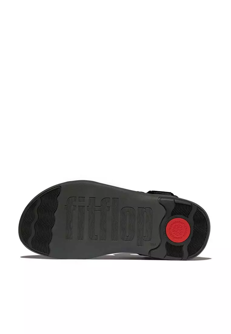 FitFlop F-MODE Go Mens Adjustable Webbing Back-Strap Sandals - Black Mix (IW6-231)