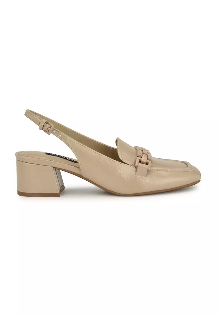 Discount on Nine West  shoes - SKU: Geresa3 Slingback Heels Light Natural