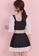 A-IN GIRLS black and white (2PCS) Sweet Colorblock Split Swimsuit 832B3US0481F92GS_2