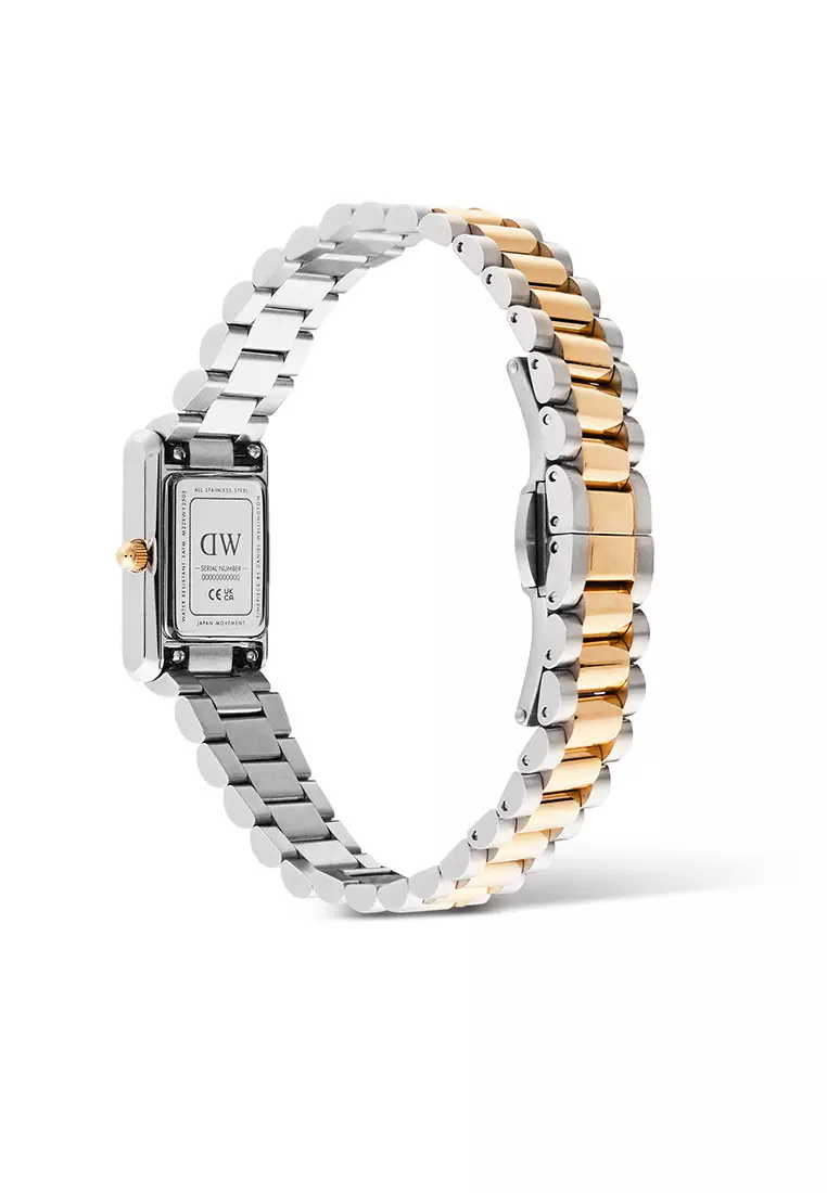 Bound Mini 3-Link White Two Tone Rose Gold - Women Watch stainless steel watch DW Official Authentic Original