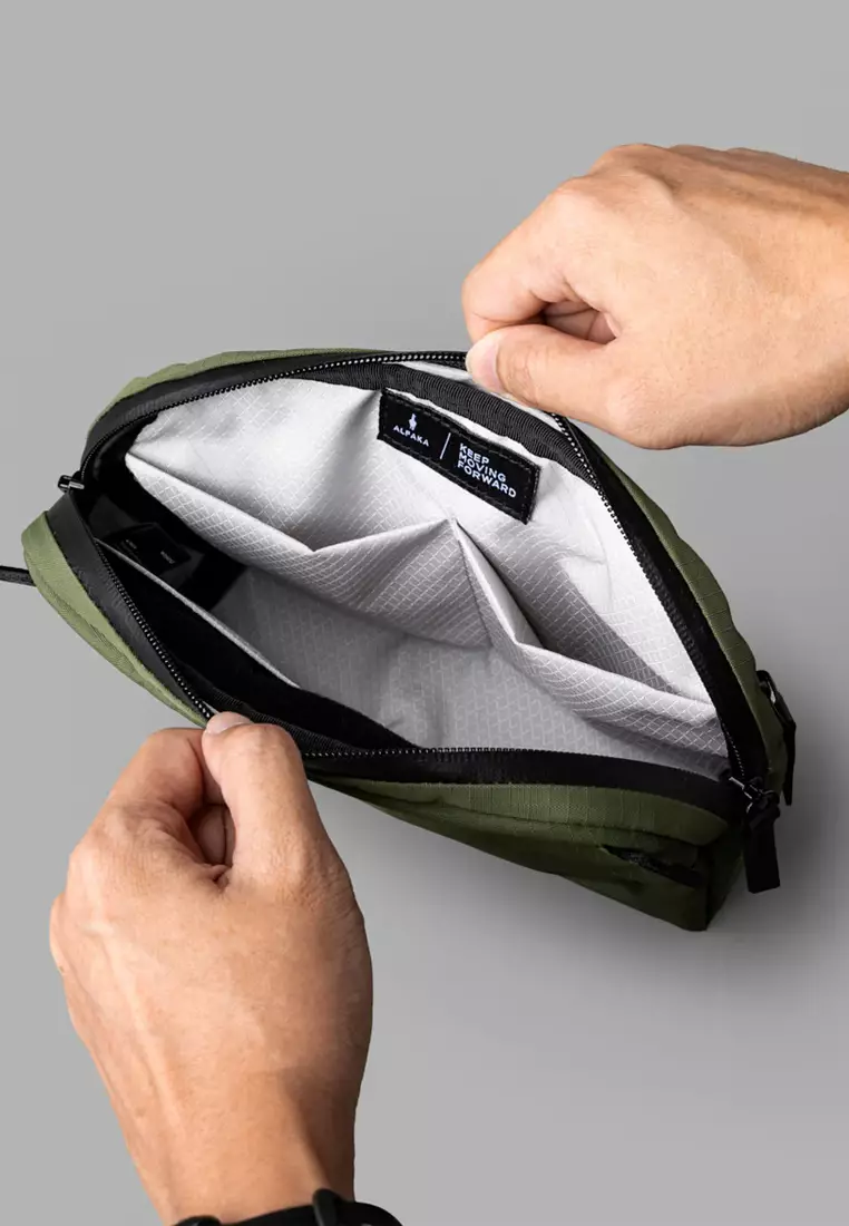 Alpaka Flight Sling 1L - Axoflux Green