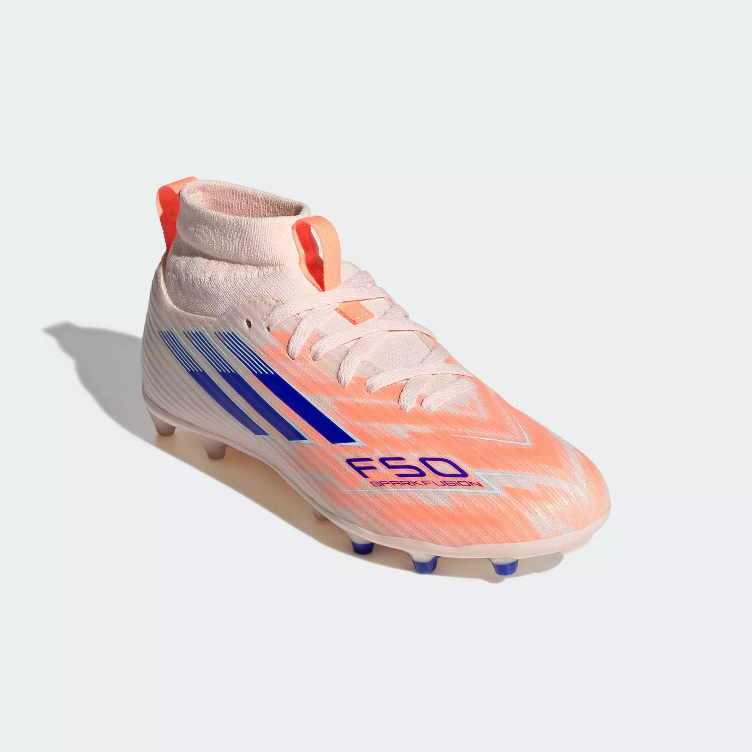 Football F50 Sparkfusion League Firm Ground/Artificial Grass Boots Kids Unisex Orange JR3971