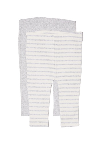 Cotton On Kids white 2 Pack Essentials Skinny Leggings 04140KA4F23D64GS_1