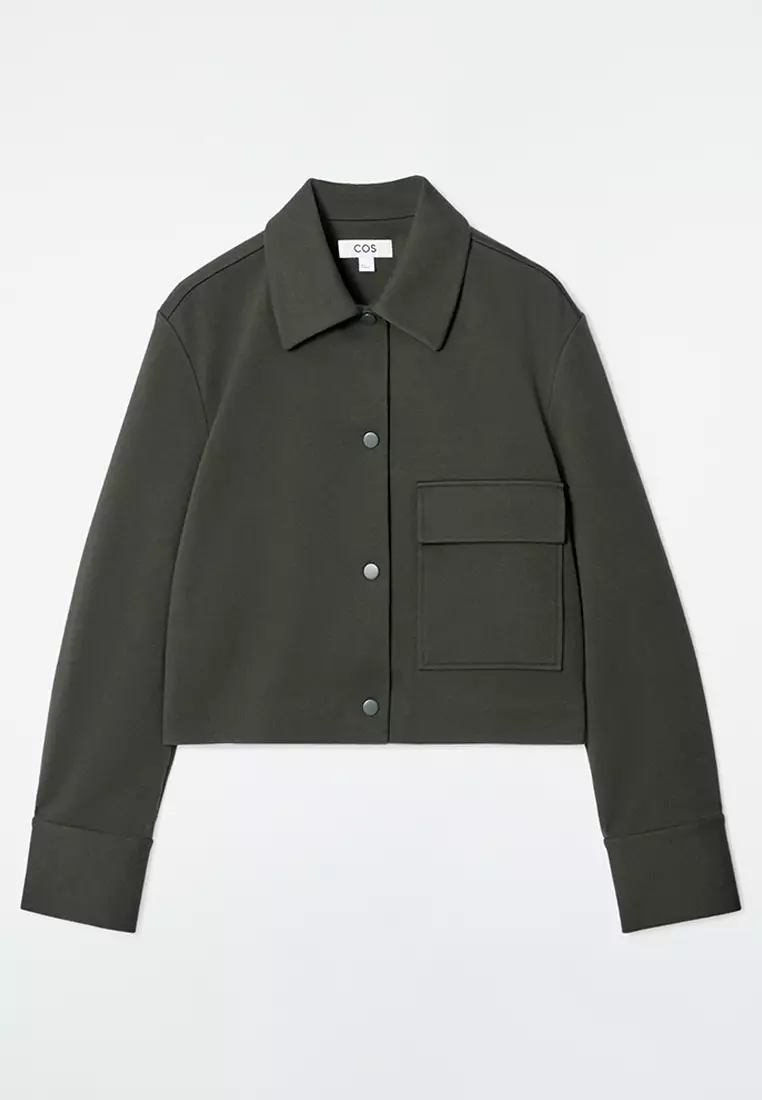 COS Cropped Collared Twill Jacket 2025 | Buy COS Online