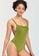 LYCKA green LWD7287-European Style Lady Swimsuit-Green 33A1DUS1DCFF41GS_2