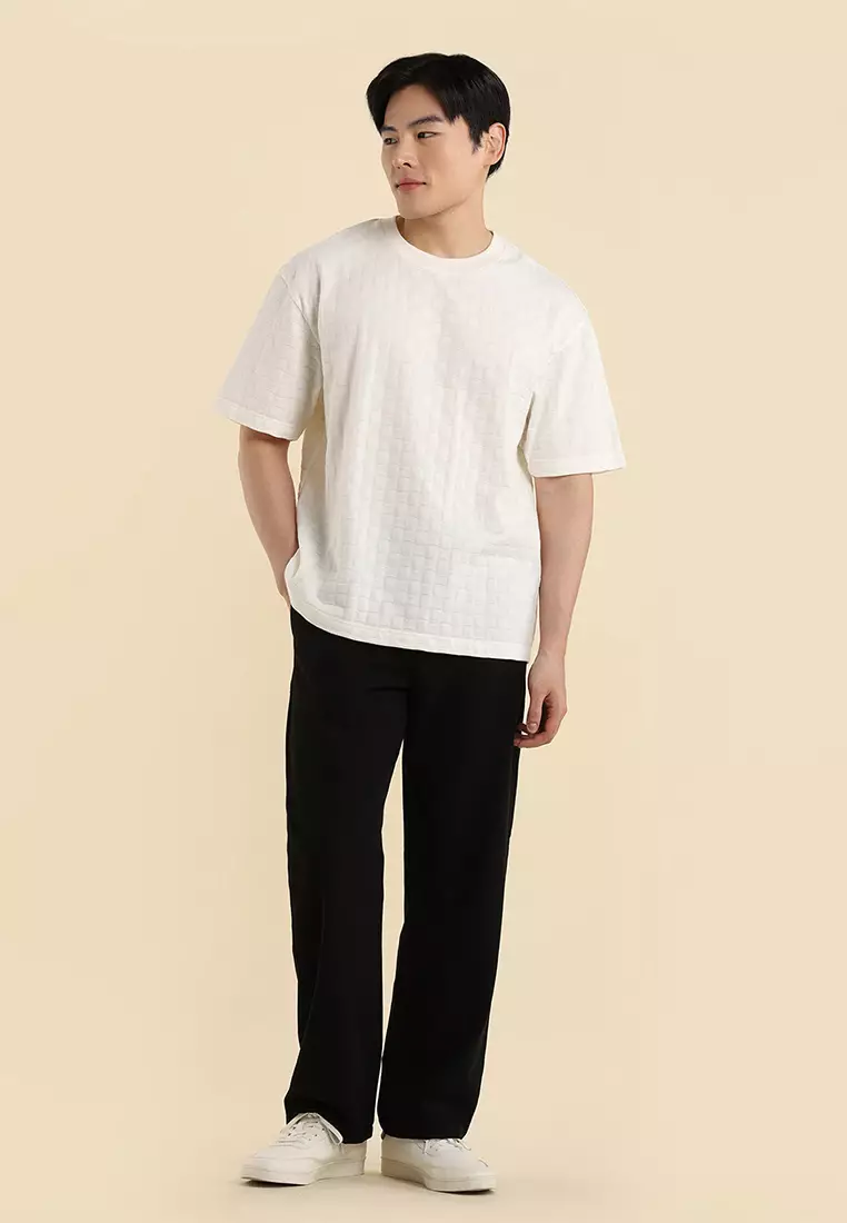 Dress Code Relaxed Textured Knit T-shirt