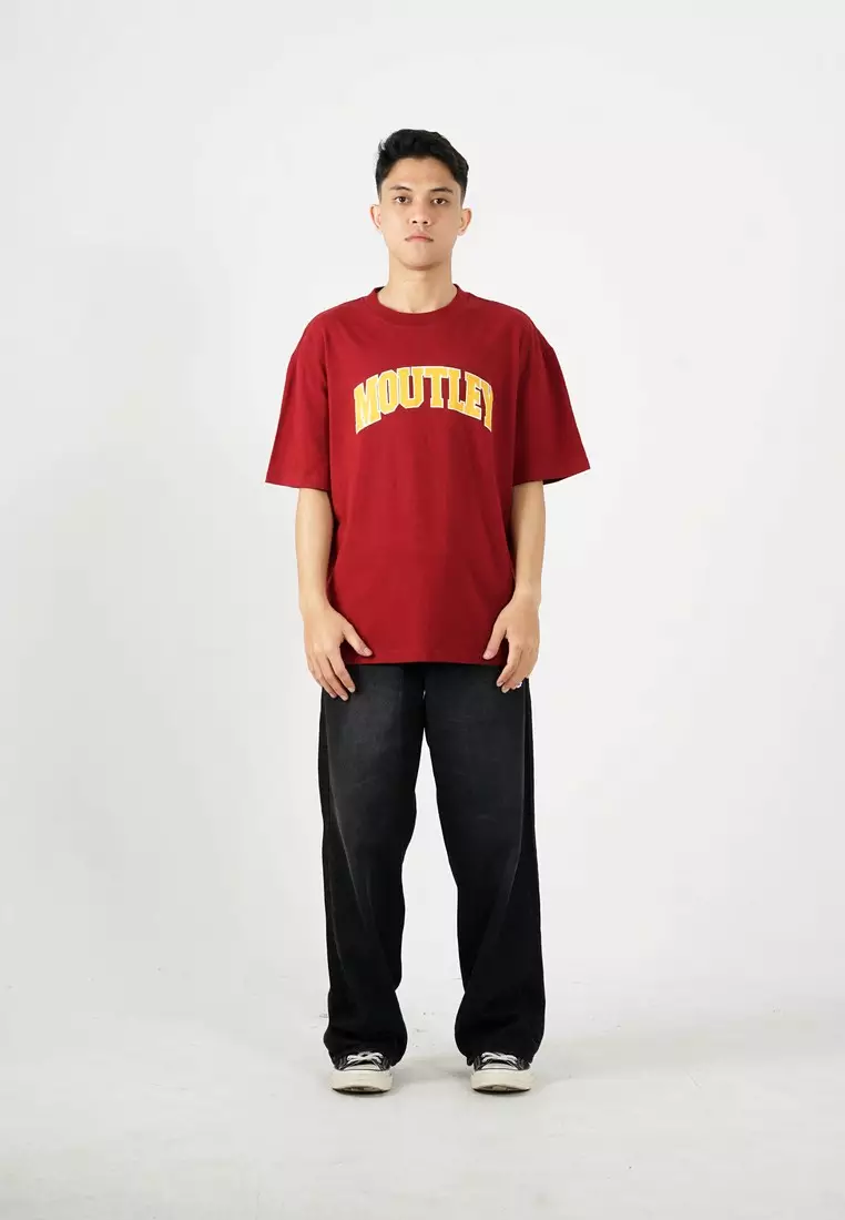 Moutley Men's T-Shirt Short Sleeve Oversized Fit Cotton 20s Cruve OL-C220325
