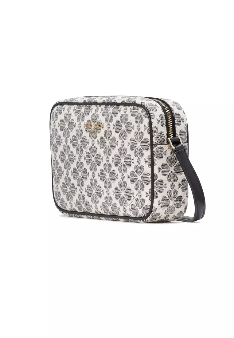 Spade Flower PVC Mini Camera Bag Black Multi KG489