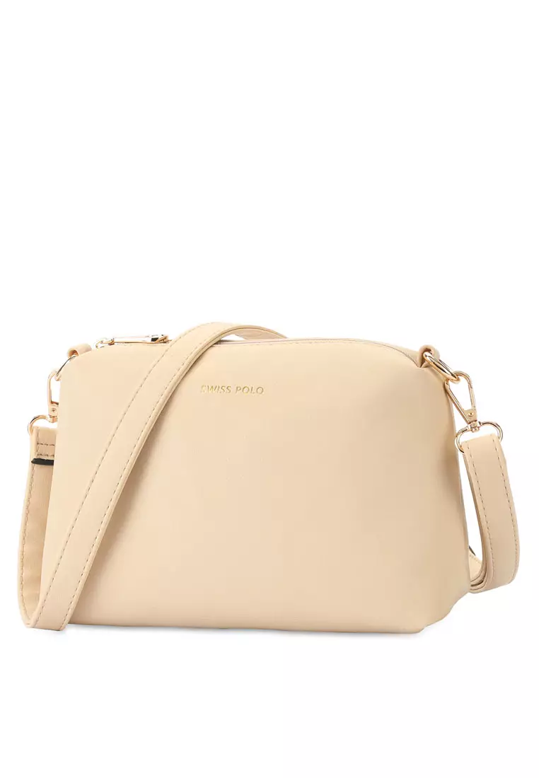 Women's Sling Bag / Crossbody Bag - Beige