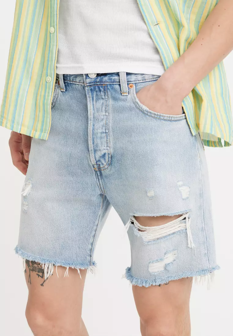 Mens levi cut off jean clearance shorts