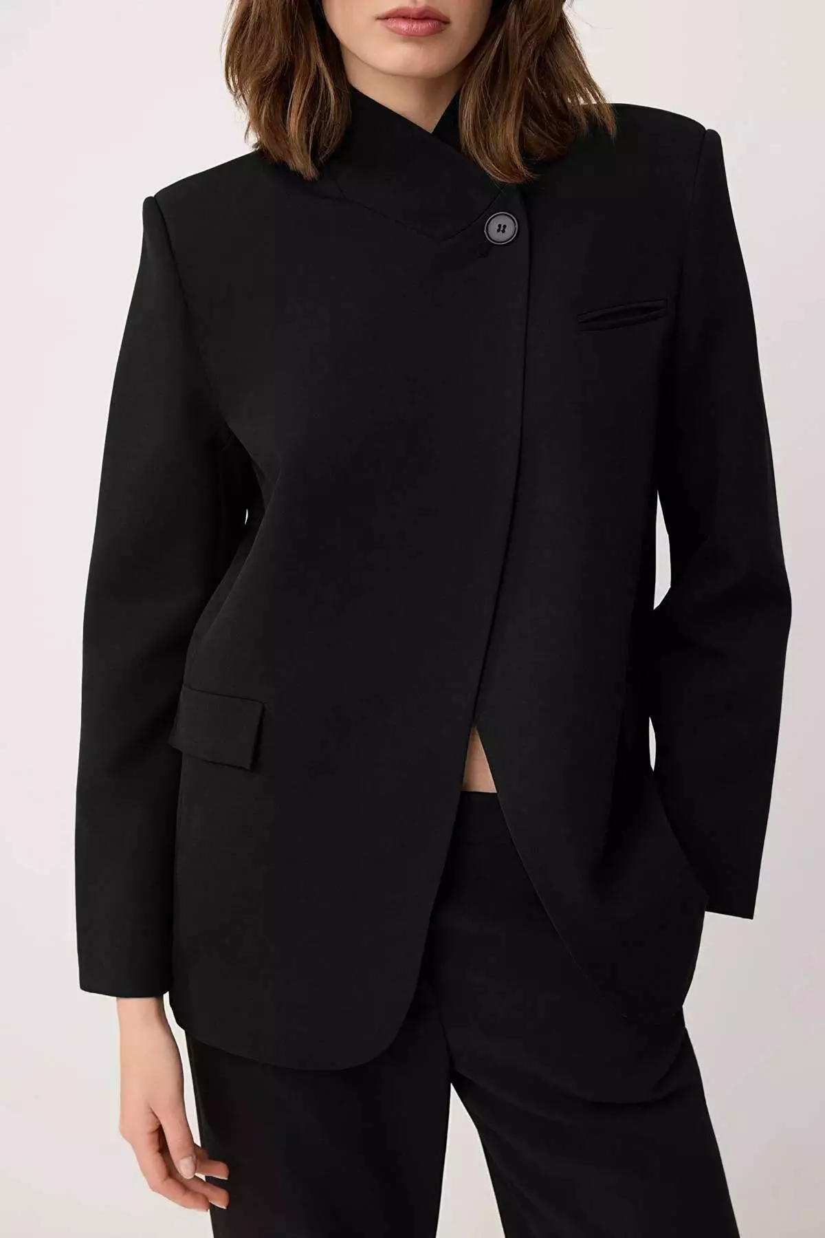 Black Blazer Jacket Twoss26Bc52
