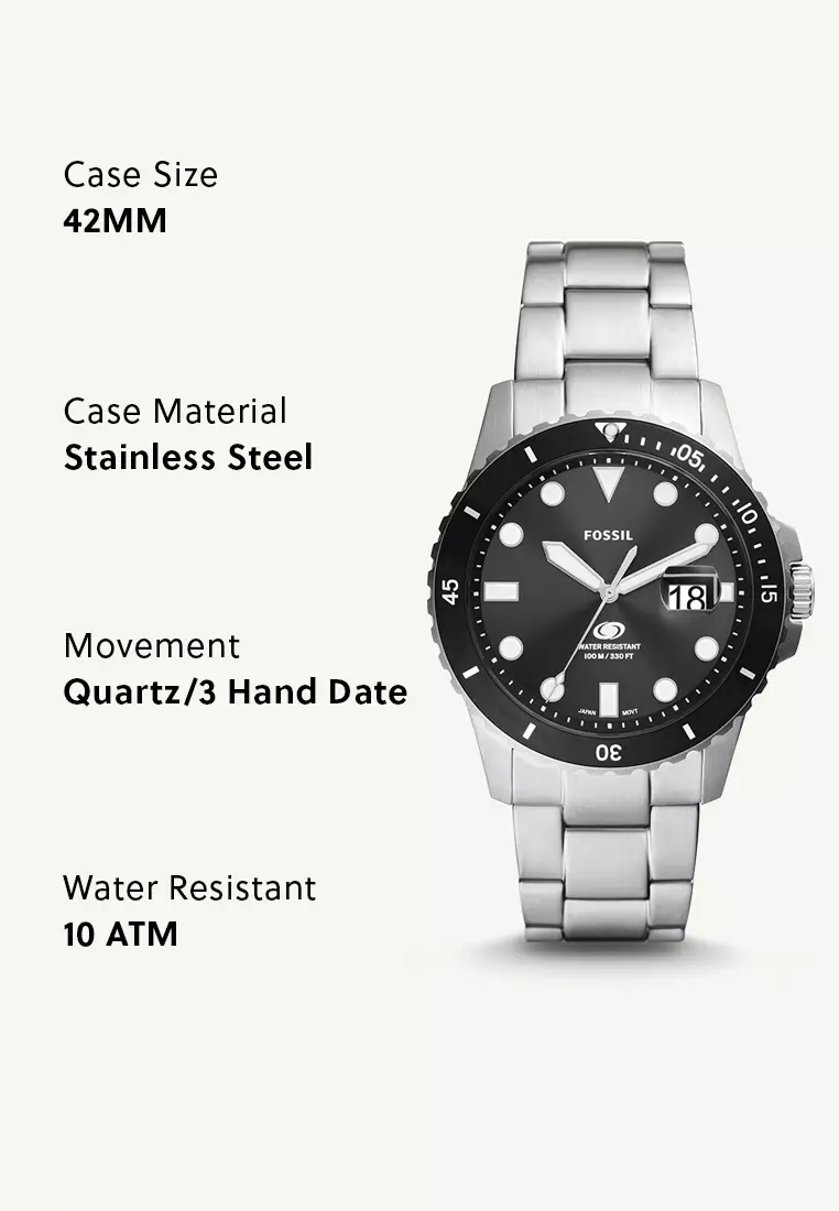 Buy Fossil Fossil Blue Watch FS6032 2026 Online | ZALORA