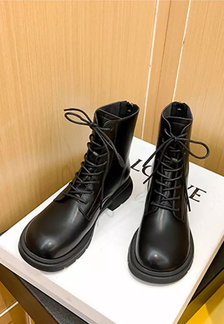 Lace up martin on sale boots